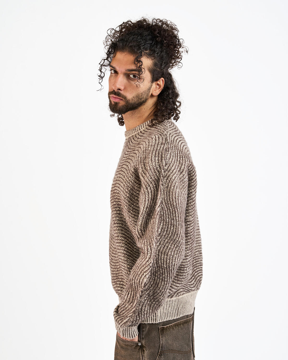 Dime Mohair Wave Knit | DIMEFA254CAM | AFEW STORE